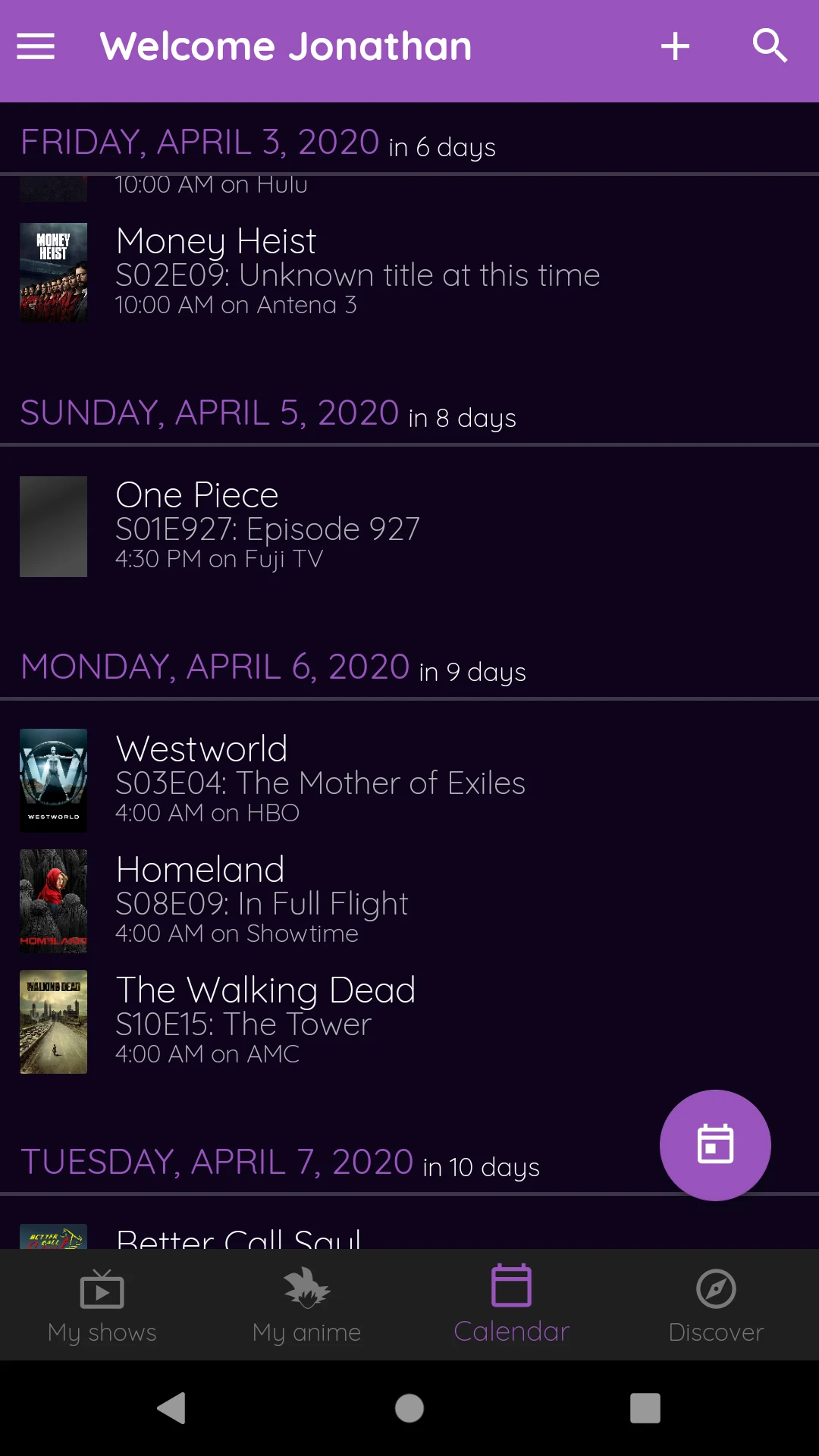 Anime & TV Series for Simkl screenshot
